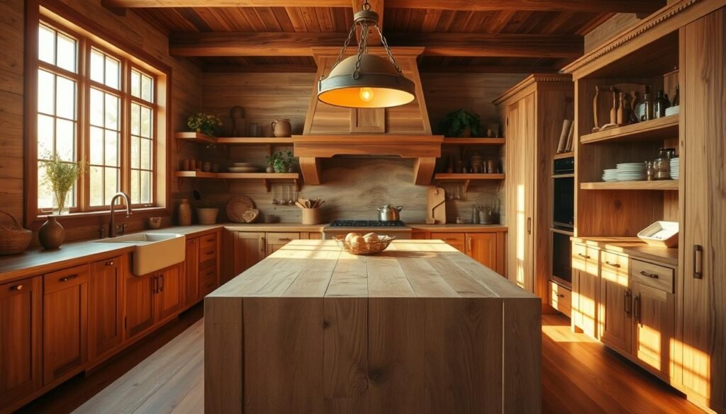 natural wood kitchen design